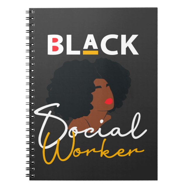 Caderno Espiral Gi de Valorização do Trabalho Social Afro-American (Frente)