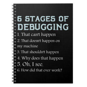 Caderno Espiral Gift for Coding Debug Computer Science programmer 