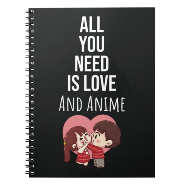 Caderno Espiral Gifts For Anime Fans Kawaii Japanese Otaku (Frente)