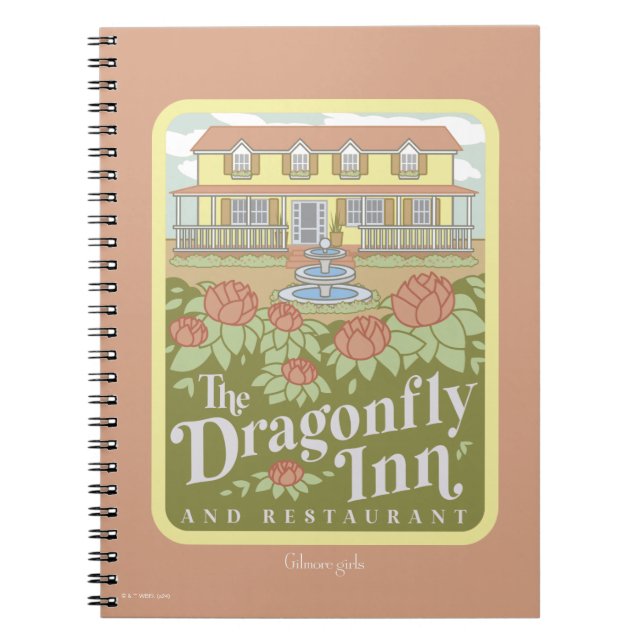 Caderno Espiral Gilmore Girls | A Dragonfly Inn & Restaurant (Frente)