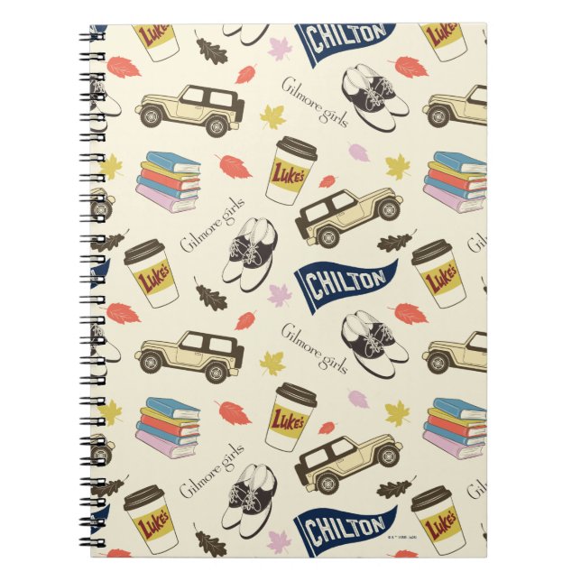 Caderno Espiral Gilmore Girls Chilton Fall Pattern (Frente)