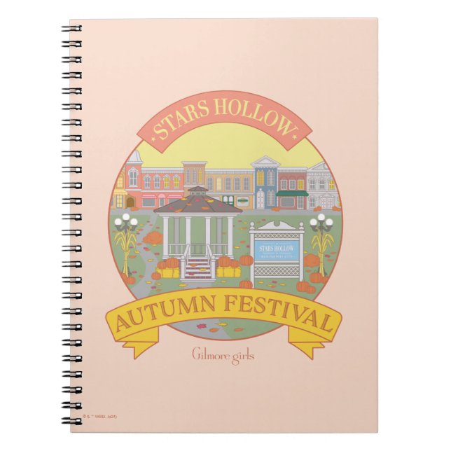 Caderno Espiral Gilmore Girls | Festival de outono das Estrelas (Frente)