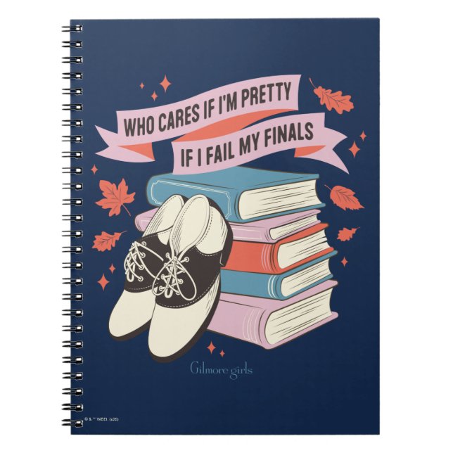 Caderno Espiral Gilmore Girls Finals Quote Design (Frente)