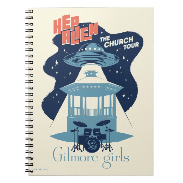 Caderno Espiral Gilmore Girls Hep Alien Church Tour (Frente)