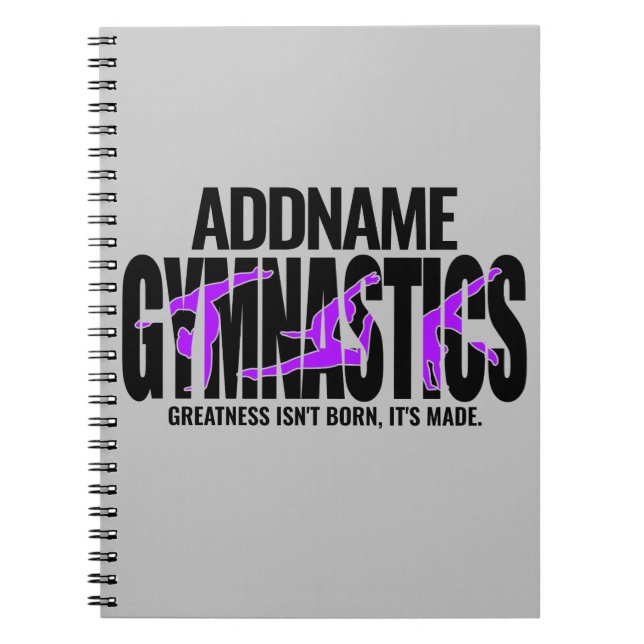 Caderno Espiral Ginástica NOME Equipe Acrobática de Ginástica Salt (Frente)