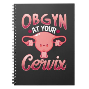 Caderno Espiral Ginecologista Ginecologista Gólogo Cute Cervix