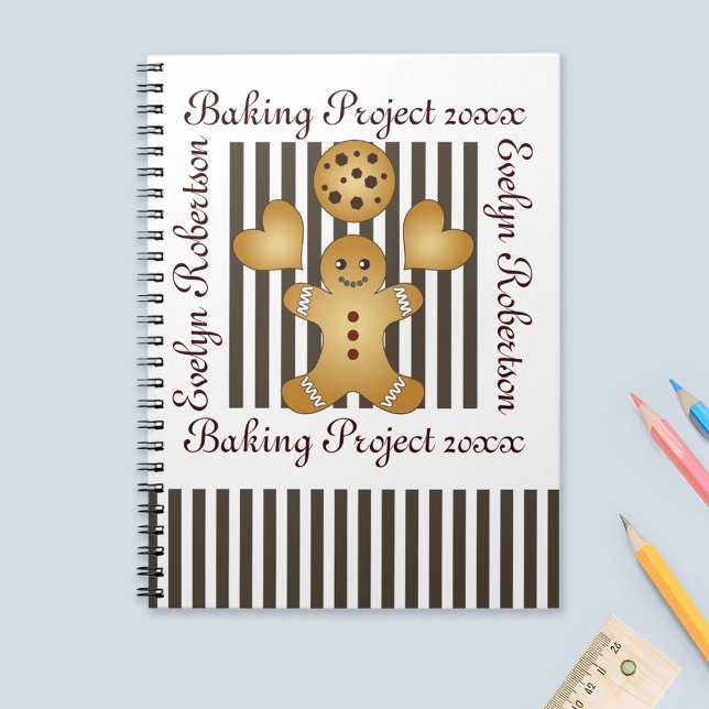 Caderno Espiral Gingercake Man Cookie (Criador carregado)