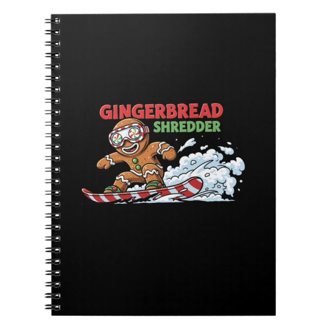 Caderno Espiral Gingerpão Snowboarder (Frente)