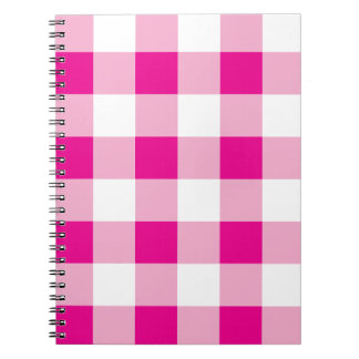 Caderno Espiral Gingham Pattern