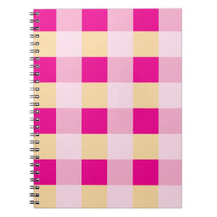 Caderno Espiral Gingham Pattern