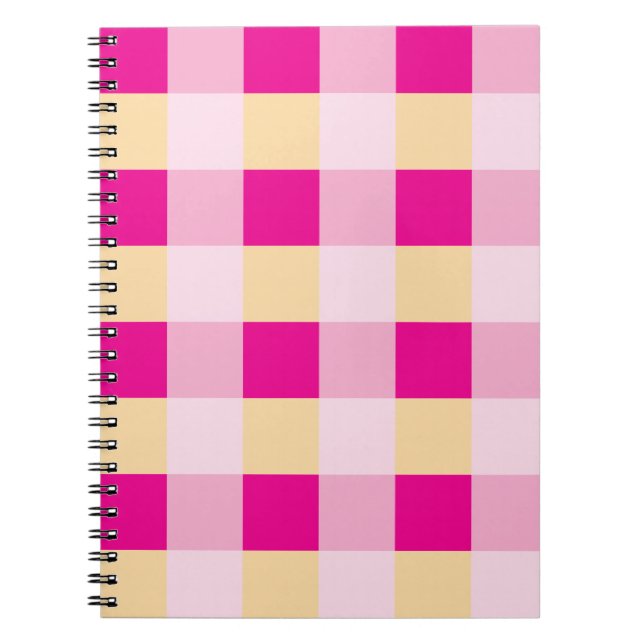 Caderno Espiral Gingham Pattern (Frente)