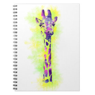 Caderno Espiral Girafa 2 da aguarela