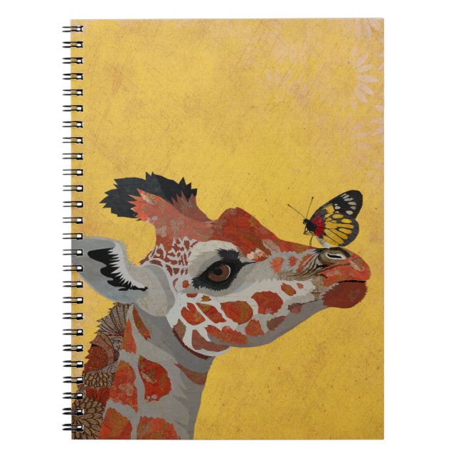 CADERNO ESPIRAL GIRAFA E BORBOLETA (Frente)