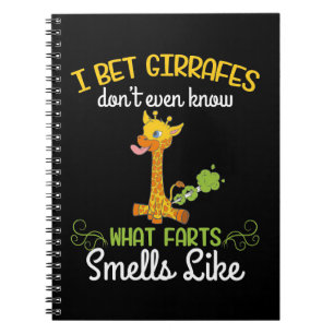 Caderno Espiral Girafa Lover Girafa Como As Farinhas Cheiram