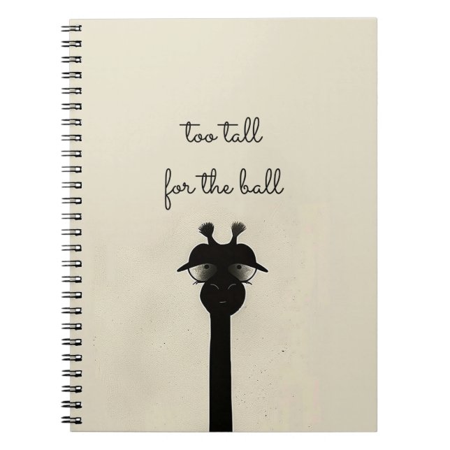 Caderno Espiral Girafa Negra (Frente)