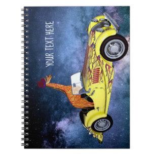 Caderno Espiral Girafa no notebook de fotos personalizado no espaç