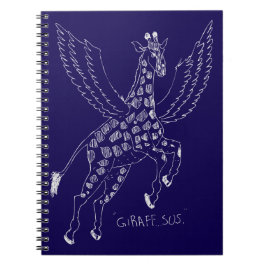 Caderno Espiral Girafa + pegasus = Giraffsus