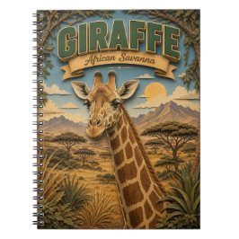 Caderno Espiral Girafa Savana Africana POPCUT