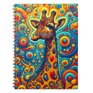 Caderno Espiral Girafa Sonho Caprichoso – Padrão Safari
