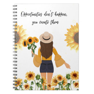 Caderno Espiral Girasol