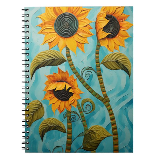 Caderno Espiral Girassóis (Frente)