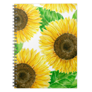 Caderno Espiral Girassóis
