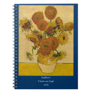 Caderno Espiral Girassóis de Vincent van Gogh, 1878