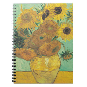 Caderno Espiral Girassóis por Vincent Van Gogh