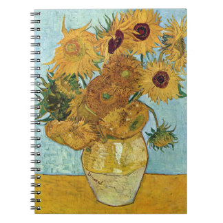 Caderno Espiral Girassóis por Vincent Van Gogh