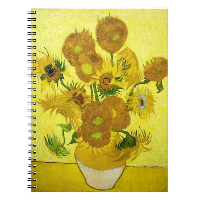 Caderno Espiral Girassóis Vincent van Gogh (Frente)