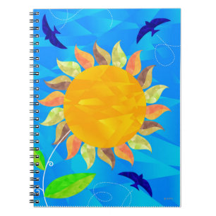 Caderno Espiral Girassol
