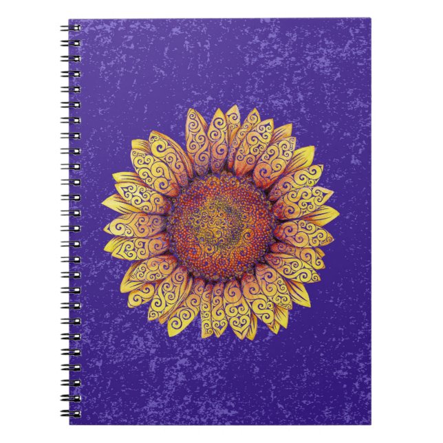 Caderno Espiral Girassol suave (Frente)