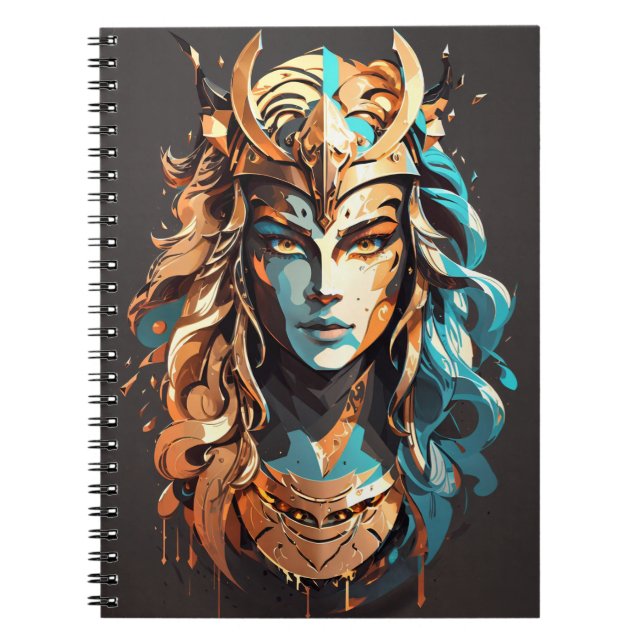 Caderno Espiral Girl Power: Mulher Guerreira v02 (Frente)