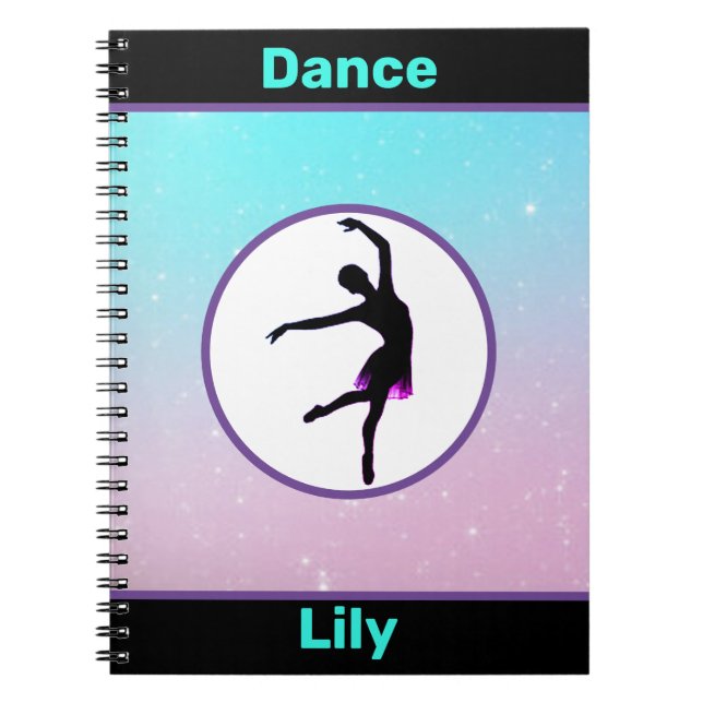 Caderno Espiral Girls Dance Pastel (Frente)