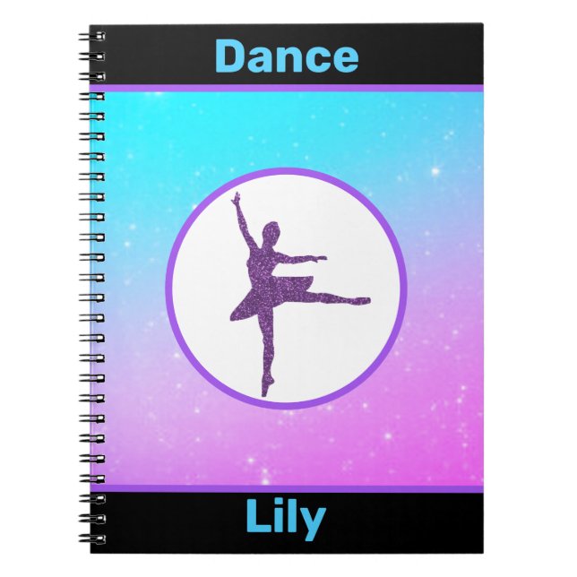 Caderno Espiral Girls Dance Pastel (Frente)