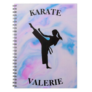 Caderno Espiral Girls Karate Pastel Swirl
