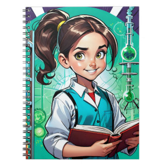Caderno Espiral Girls Love Science!