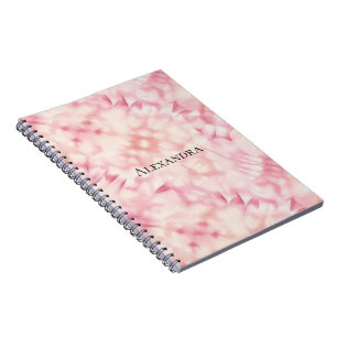 Caderno Espiral Girly Blush Pink Tie Dye