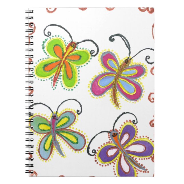 Caderno Espiral Girly Butterfly (Frente)