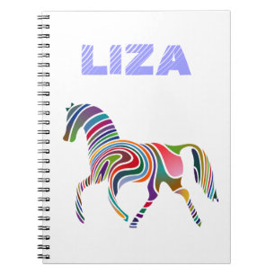 Caderno Espiral Girly Fantasy Horse Personalizada