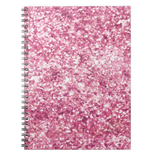 Caderno Espiral Girly Pink Glitter Confetti