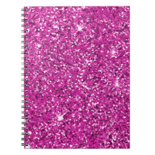 Caderno Espiral Girly Pink Glitzy Glitter
