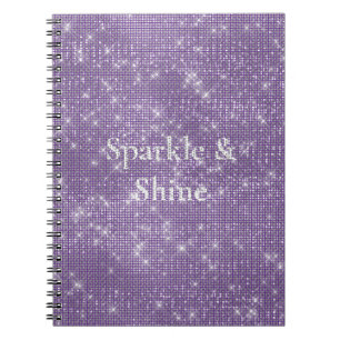 Caderno Espiral Girly Purple Glitzy Sparkle