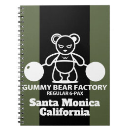 Caderno Espiral Giro/Malhação da Fábrica do Urso Gummy