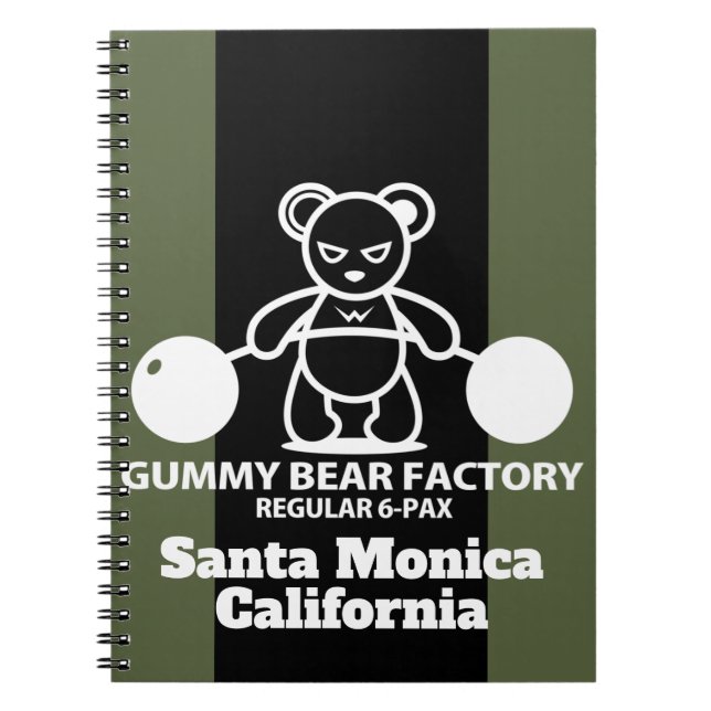 Caderno Espiral Giro/Malhação da Fábrica do Urso Gummy (Frente)