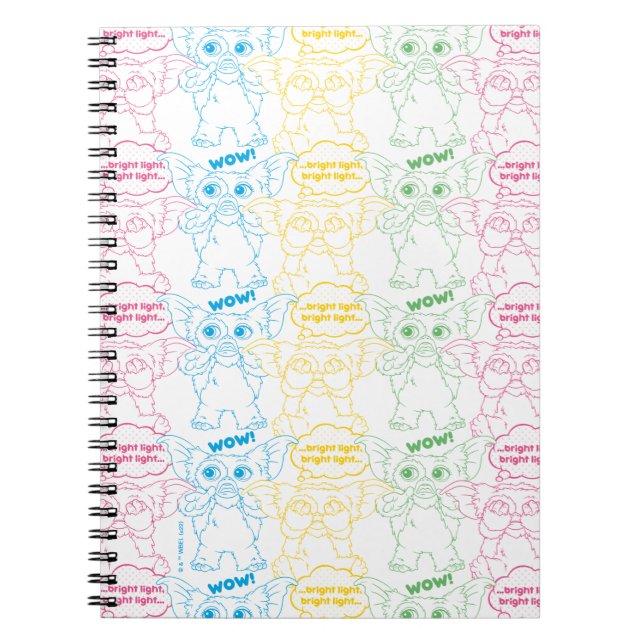 Caderno Espiral Gizmo | Bright Light! Bright Light! (Frente)