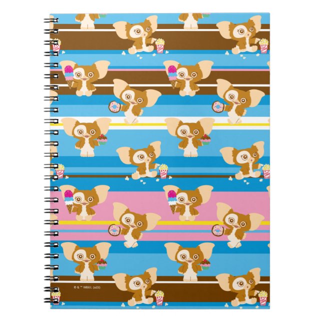 Caderno Espiral Gizmo | Cute Comic Pattern (Frente)