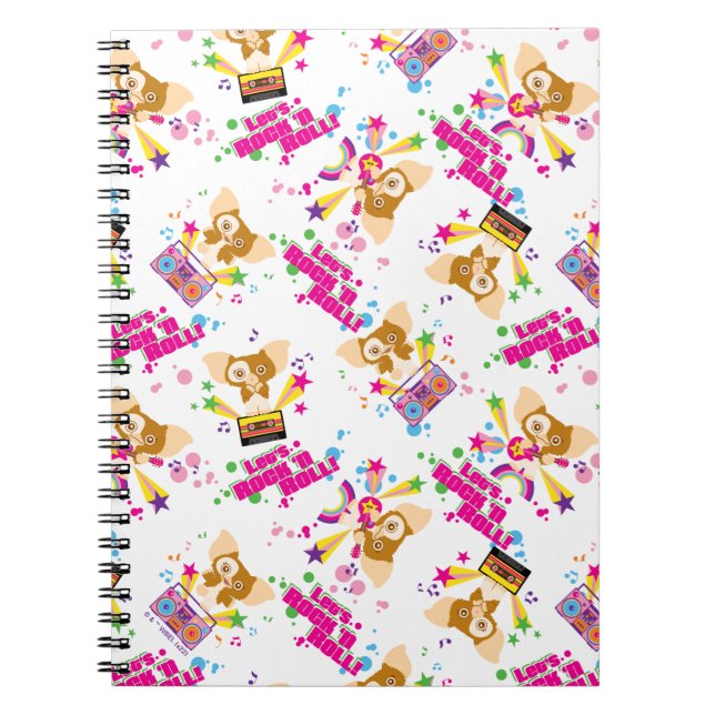 Caderno Espiral Gizmo | Vamos Rock 'n Roll Pattern (Frente)