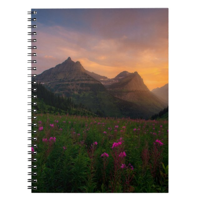 Caderno Espiral Glaciar Wildflower (Frente)