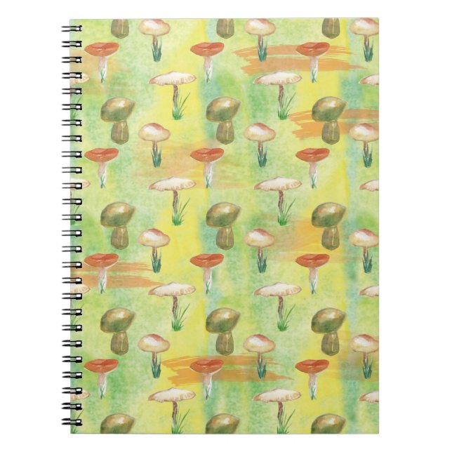 Caderno Espiral Glade de cogumelo (Frente)